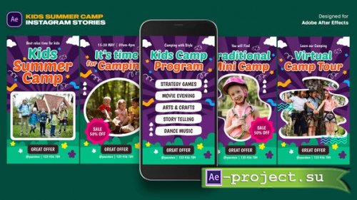 Videohive - Kids Summer Camp Instagram Stories - 46277158 - Project for After Effects
