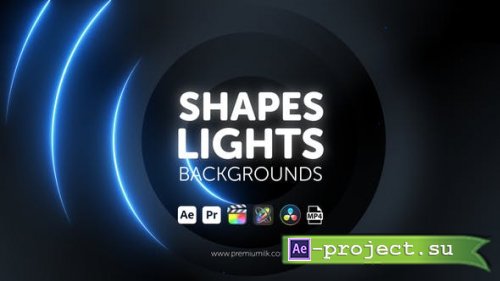 Videohive - Shapes Lights Backgrounds - 46327985 - Project for After Effects