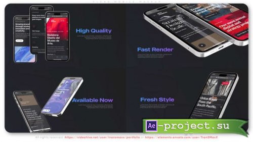 Videohive - Clean Mobile Mockup - 46294574 - Project for After Effects