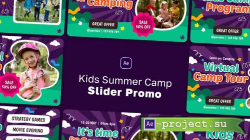 Videohive - Kids Summer Camp Slider Promo - 46320455 - Project for After Effects