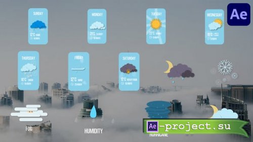Videohive - Weather Forecast Titles for After Effects - 46324440 - Project for After Effects