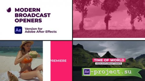 Videohive - Modern Broadcast Openers - 46330998 - Project for After Effects