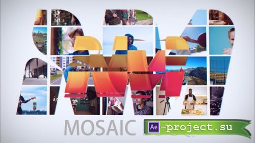 Videohive - Mosaic Logo Intro - 46334215 - Project for After Effects