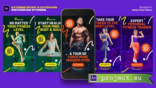 Videohive - Extreme Sport & Outdoors Instagram Stories - 46364733 - Project for After Effects