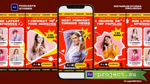 Videohive - Podcasts Stories - 46363674 - Project for After Effects