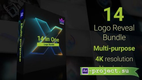 Videohive - Logo Reveal Bundle | 14 in One - 46236326 - Project for After Effects