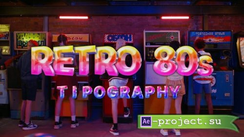Videohive - Retro 80s Typeface - 46356596 - Project for After Effects