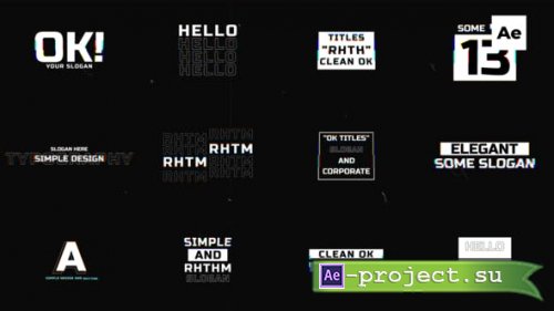 Videohive - Rhythm Black Titles - 46371449 - Project for After Effects