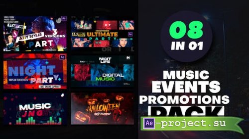 Videohive - Music Events Promotions Bundle Pack - 42690800 - Project for After Effects