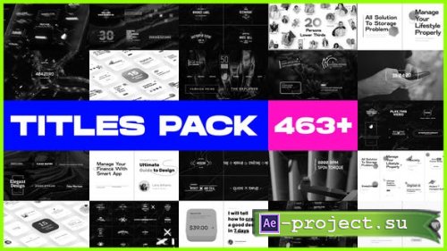 Videohive - Ultimate Title Pack Bundle 20 in 1 - 45731133 - Project for After Effects