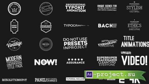Videohive - 30+ Creative Typography Scenes - 46405405 - Project for After Effects