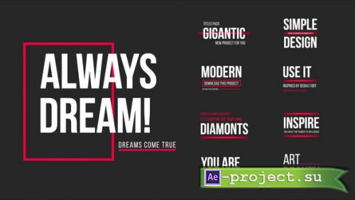 Videohive - Modern Corporate Titles | AE - 46381333 - Project for After Effects