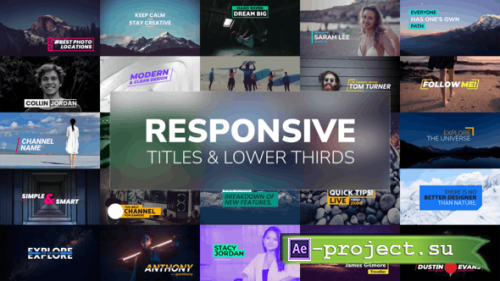 Videohive - Responsive Titles and Lower Thirds - 46442534 - Project for After Effects