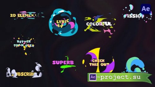 Videohive - Colorful Lyric titles [After Effects] - 46398328 - Project for After Effects