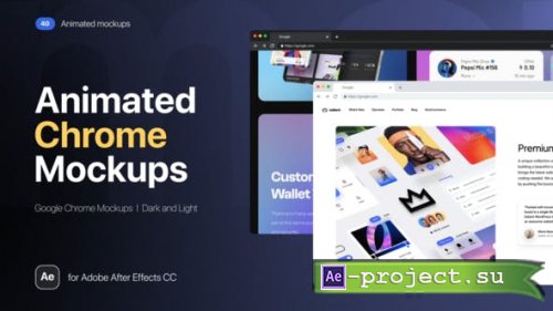 Videohive - Google Chrome Animated Mockups - 46399686 - Project for After Effects