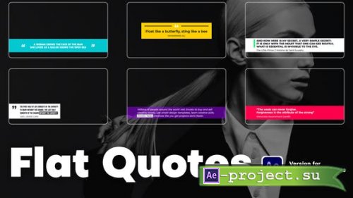 Videohive - Flat Quotes - 46463559 - Project for After Effects