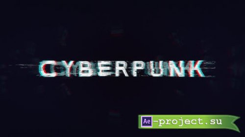 Videohive - Cyberpunk Logo Intro - 46486422 - Project for After Effects