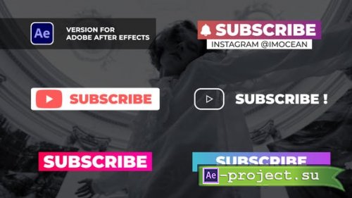 Videohive - Youtube Subscribe - 46485855 - Project for After Effects