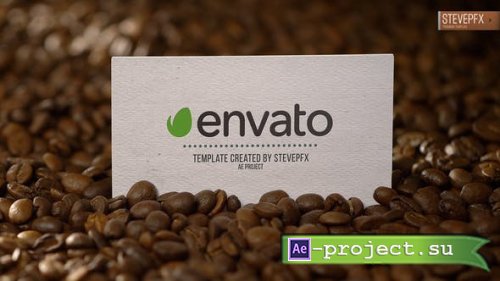 Videohive - Coffee Business Card Mockup - 46268103 - Project for After Effects