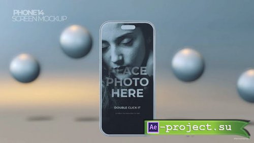 Videohive - Phone 14 Clay Mockup Screen - 44527498 - Project for After Effects