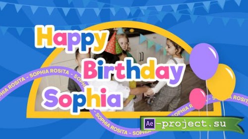 Videohive - Happy Birthday Video Display After Effect Template - 46436443 - Project for After Effects