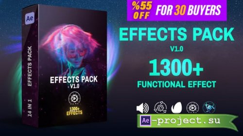 Videohive - Effects Pack V1.0 - Transitions ,Effects ,Footages and Presets - 45891082