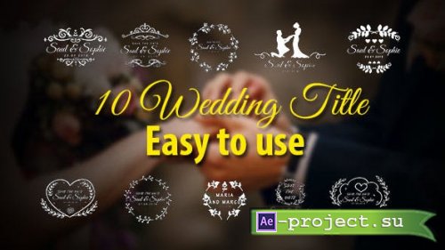 Videohive - Wedding Titles - 21467159 - Project for After Effects