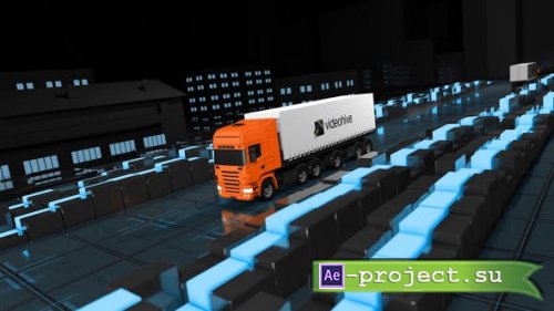 Videohive - Cargo Truck Company Logo - 46603263 - Project for After Effects