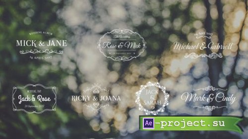 Videohive - Lovely Wedding Titles Vol 5 - 19288063 - Project for After Effects