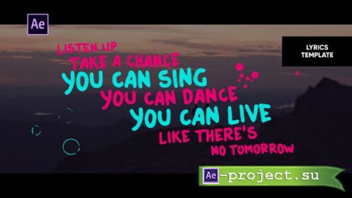Videohive - Lyrics Template | Hand Drawn Style - 23975846 - Project for After Effects
