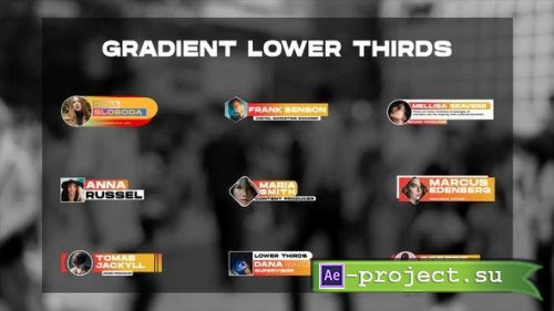 Videohive - Gradient Lower Thirds | After Effects - 46568341 - Project for After Effects