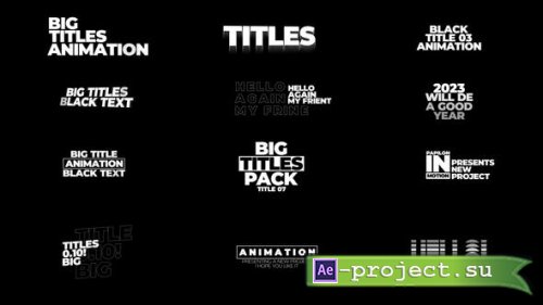 Videohive - Big Titles | After Effects - 45216249 - Project for After Effects