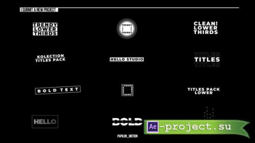 Videohive - Modern Titles Pack | After Effects - 45216294 - Project for After Effects