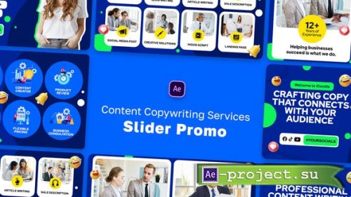 Videohive - Content Copywriting Services Slider Promo - 46602688 - Project for After Effects