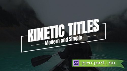 Videohive - Kinetic Titles - 46626747 - Project for After Effects