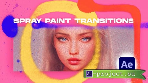 Videohive - Spray Paint Transitions Vol. 1 - 46644543 - Project for After Effects