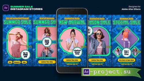 Videohive - Summer Sale Instagram Stories - 46643168 - Project for After Effects