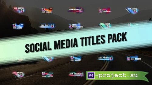 Videohive - Social Media Titles Pack - 46646865 - Project for After Effects