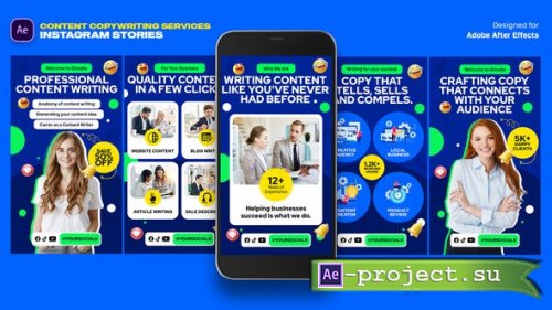 Videohive - Content Copywriting Services Instagram Stories - 46555012 - Project for After Effects