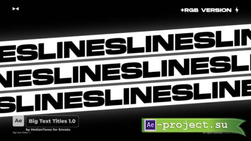 Videohive - Big Text Titles  AE - 46731532 - Project for After Effects