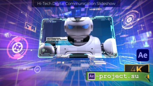 Videohive - Hi-Tech Digital Communication Slideshow 4k - 46614684 - Project for After Effects