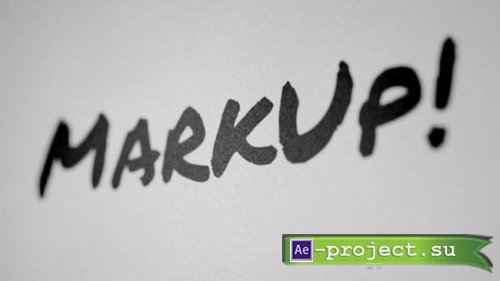 Videohive - MarkUp - Animated Typeface - 46684831 - Project for After Effects