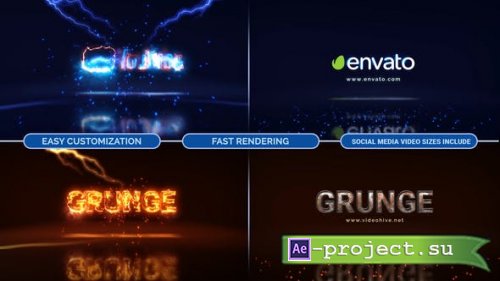 Videohive - Lightning Storm Electricity Logo - 46699140 - Project for After Effects
