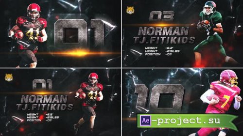 Videohive - Sports Player Introducing // Powerful Sport Team Intro // Player Profile - 46179770 - Project for After Effects