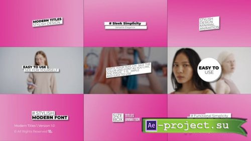 Videohive - Modern Titles 1.0 | After Effects - 46778982 - Project for After Effects