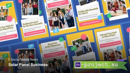 Videohive - Back to School Fashion Promo - Social Media Reels - 46470043 - Project for After Effects