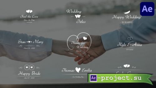 Videohive - Elegant Wedding Titles for After Effects - 46788148 - Project for After Effects