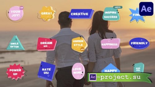 Videohive - Flat Colorful Badges for After Effects - 46757755 - Project for After Effects