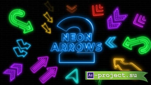 Videohive - Animated Elements | Neon Arrows Part 2 - 46215793 - Project for After Effects