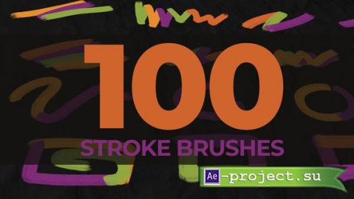 Videohive - Hand Drawn Elements / Stroke Scribble Brush Pack - 46024624 - Project for After Effects